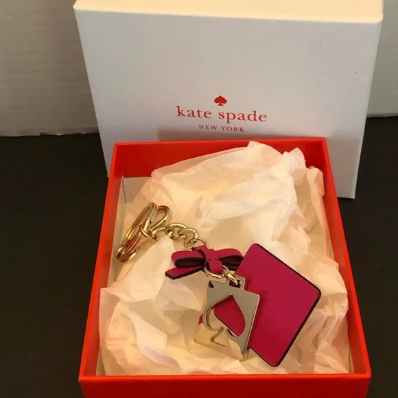 Kate Spade Fuchsia and Gold Key Holder - Picture 1 of 4